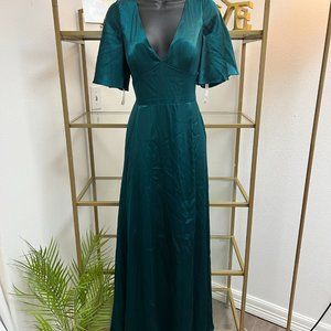 Emerald green bridesmaid dress